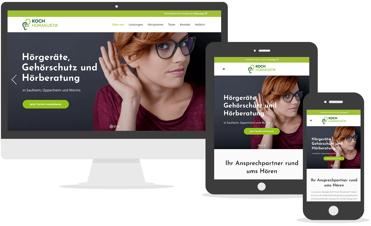 Website Redesign Koch Hörakustik