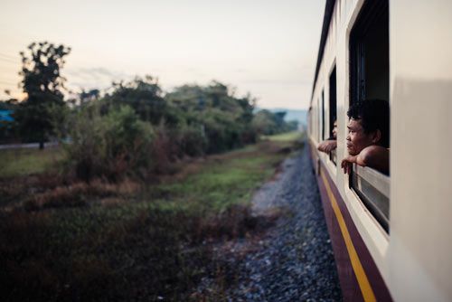 Reisefotografie Thailand, Zugfahrt