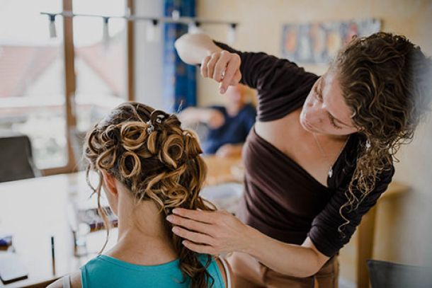 Hochzeit Braut Coiffeur