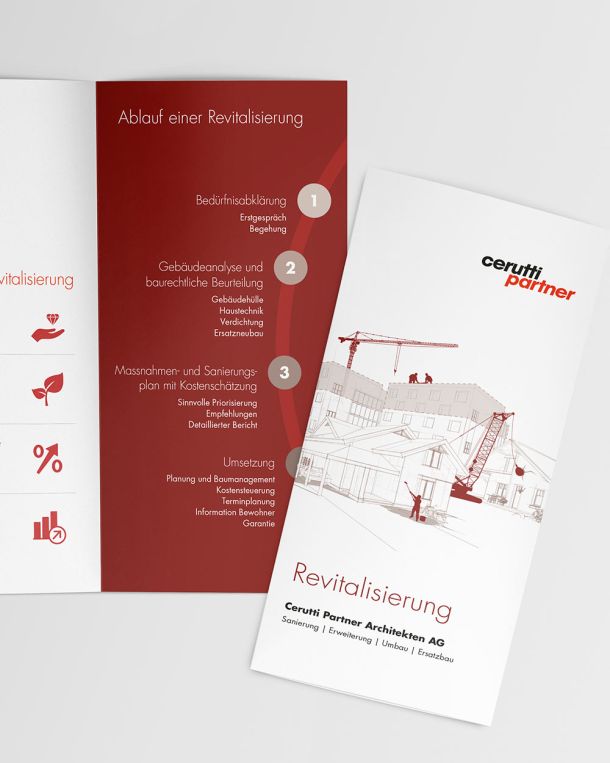 Flyer Design für Cerutti Partner Architekten